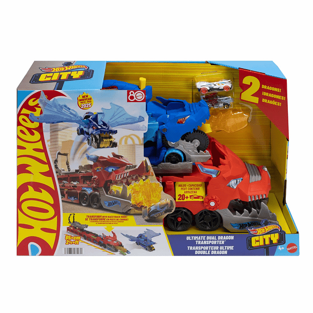 Hot Wheels City - Camião de Transporte Ultimate Dual Dragon 1