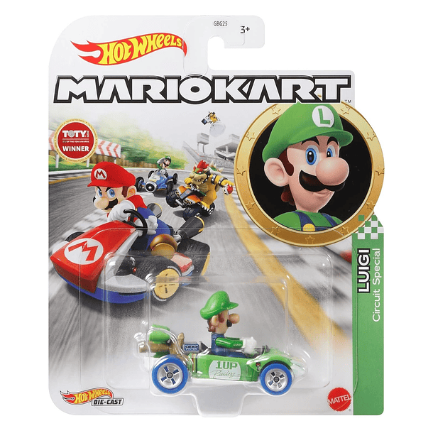 Hot Wheels Mario Kart - Luigi Circuit Special 