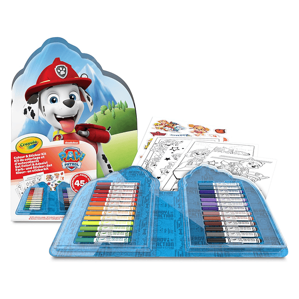 Crayola - Colours & Sticker Kit Patrulha Pata 
