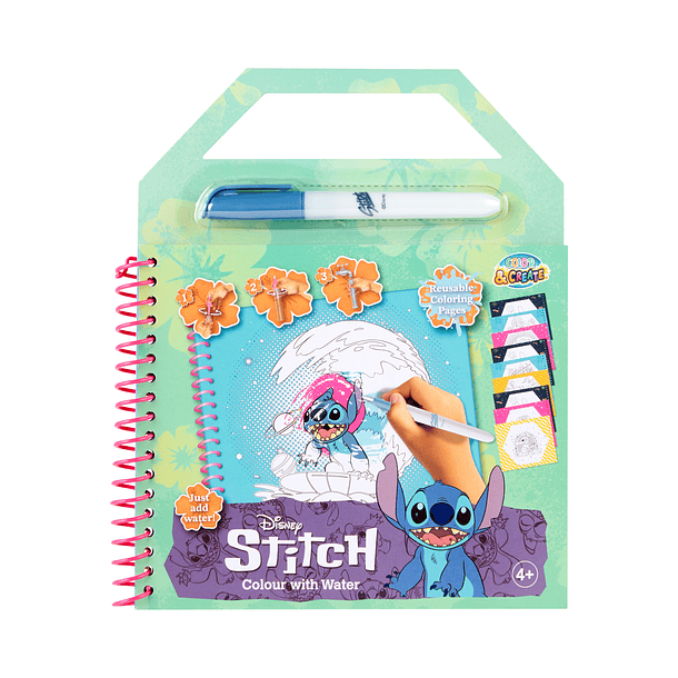 Color & Create - Livro Color com Água Stitch 1
