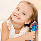 Stitch - Escova Cabelo e Colar Laranja 3