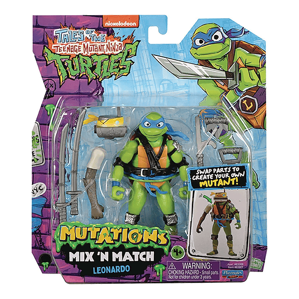 Tartaruga Ninja Mutations - Figura Básica Leonardo 1