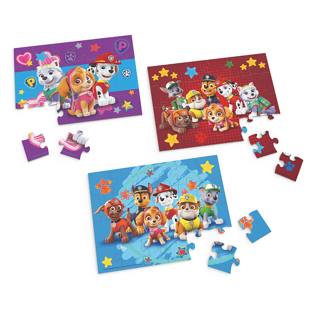 Patrulha Pata - 3 Puzzles de Madeira 3