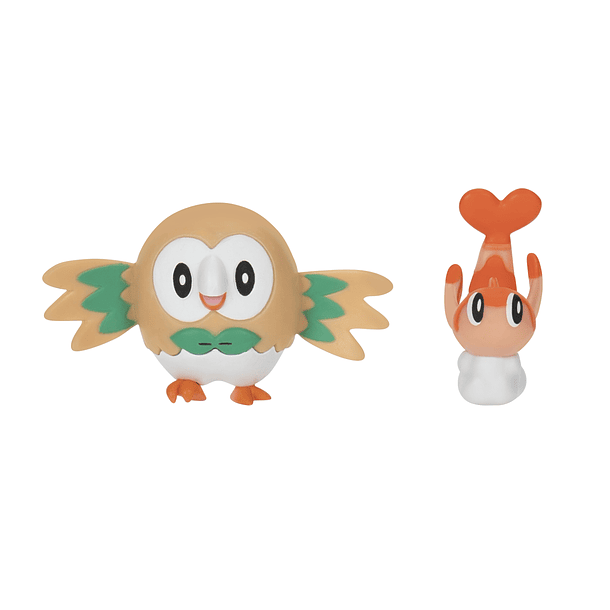 Pokémon - Battle Figure Pack Rowlet + Tatsugiri (Curly Form) 2