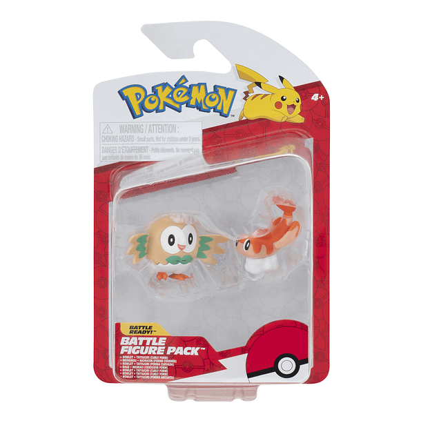 Pokémon - Battle Figure Pack Rowlet + Tatsugiri (Curly Form) 1