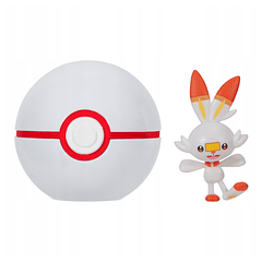Pokémon Clip 'N' Go - Scorbunny + Premier Ball