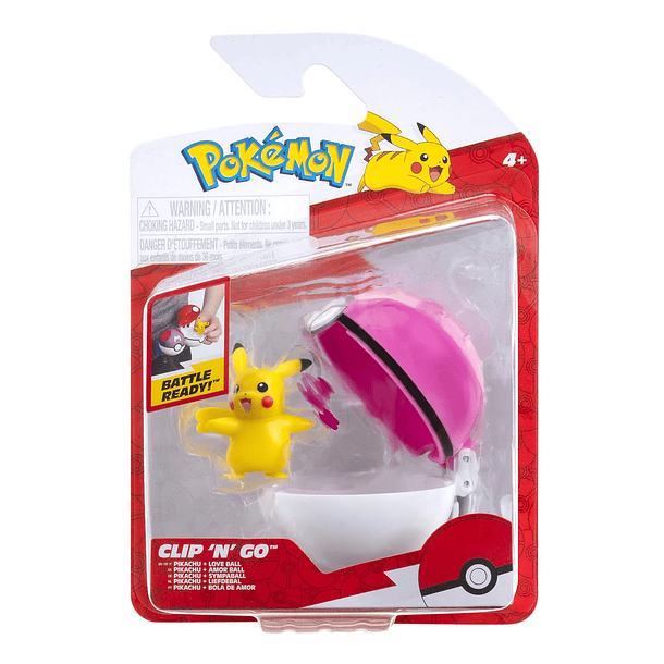 Pokémon Clip 'N' Go - Pikachu + Love Ball 1