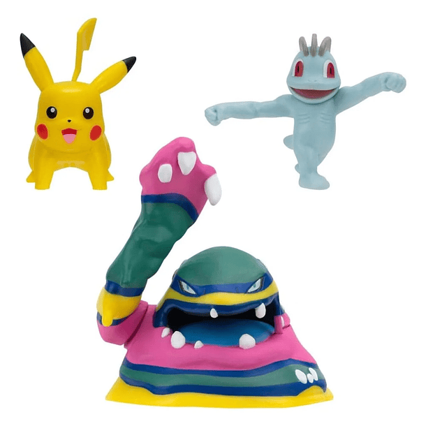 Pokémon - Battle Figure Set Pikachu + Alolan Muk + Machop 2