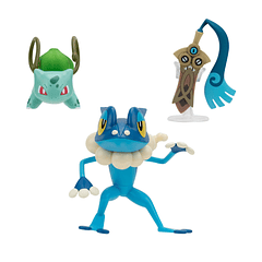 Pokémon - Battle Figure Set Honedge + Frogadier + Bulbasur