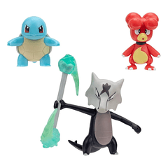 Pokémon - Battle Figure Set Squirtle + Alolan Marowak + Magby