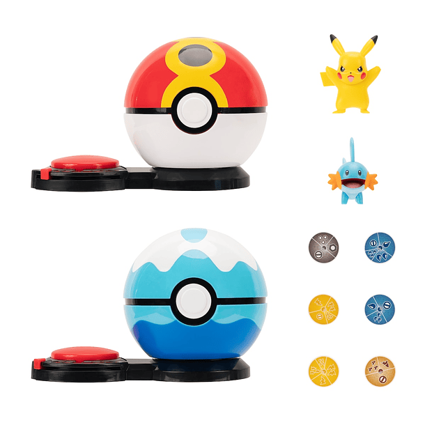 Pokémon - Surprise Attack Game Pikachu + Repeat Ball & Mudkip + Dive Ball 2