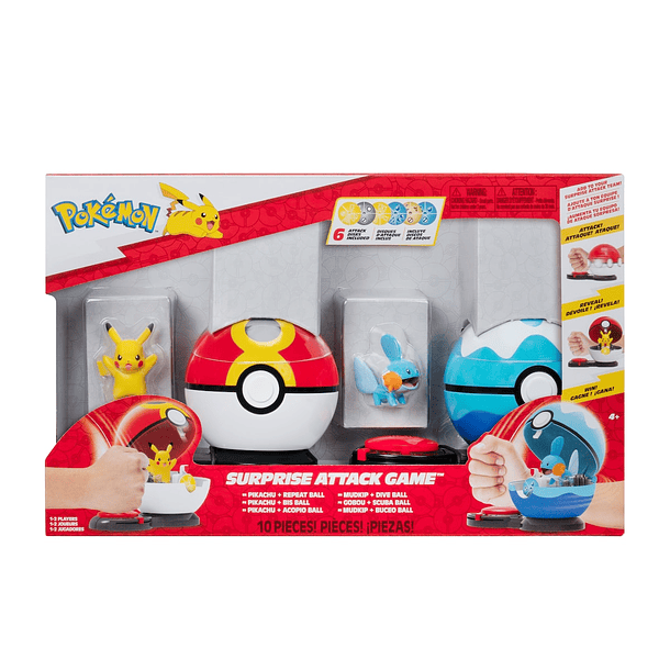 Pokémon - Surprise Attack Game Pikachu + Repeat Ball & Mudkip + Dive Ball 1