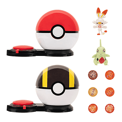 Pokémon - Surprise Attack Game Larvitar + Poké Ball & Scorbunny + Ultra Ball