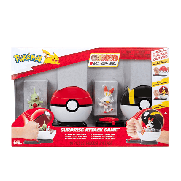 Pokémon - Surprise Attack Game Larvitar + Poké Ball & Scorbunny + Ultra Ball 1