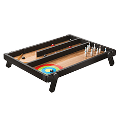 Olivo - Mesa 4 em 1 Ping-Pong, Bowling, Curling e Shuffleboard