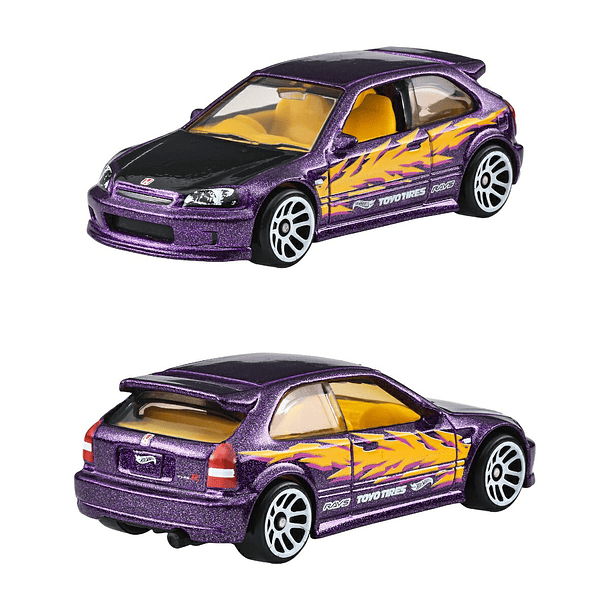 Hot Wheels Silver Series Compact Kings - '99 Honda Civic Type R (EK9) 2