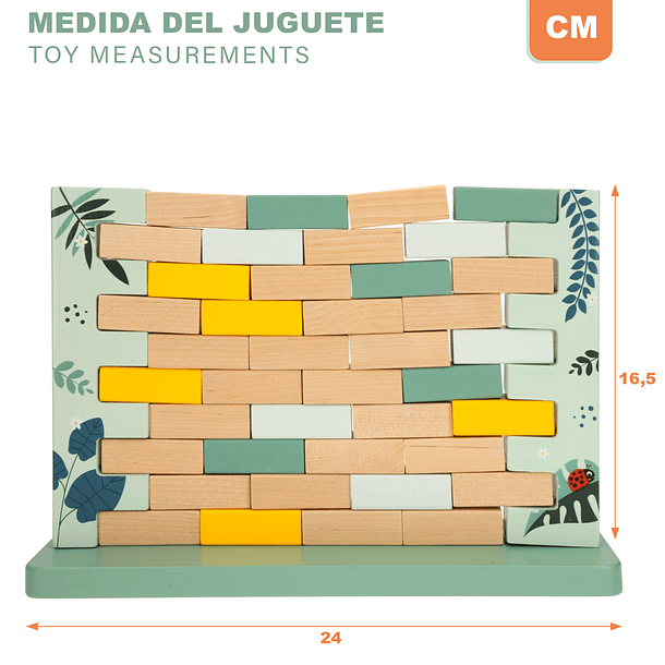 Woomax Zookabee - Jogo Muro de Equilíbrio Animais em Madeira 3