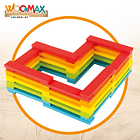 Woomax - Jogo Construção de Cores em Madeira 5