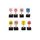 Woomax - Conjunto Veículos e Sinais de Trânsito em Madeira 4