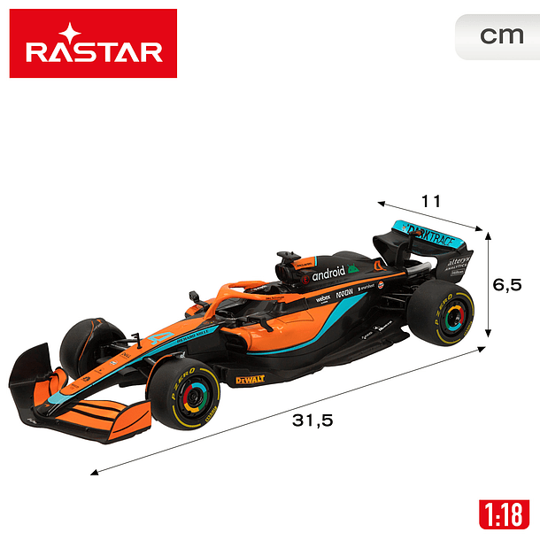 Rastar - McLaren F1 MCL36 2022 RC 3