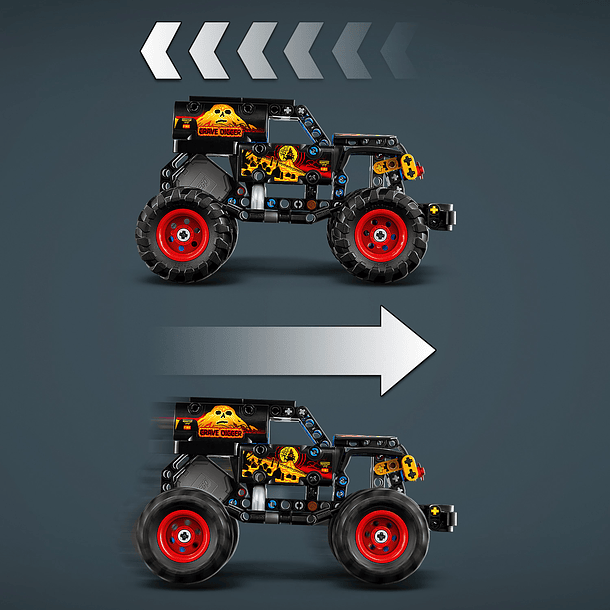 Monster Jam Grave Digger Fogo e Gelo 4