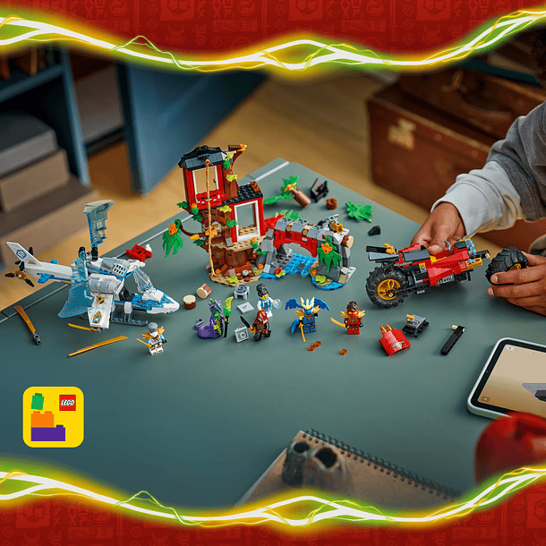 Batalha na Casa da Árvore com Veículos Ninja 8