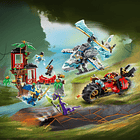 Batalha na Casa da Árvore com Veículos Ninja 6