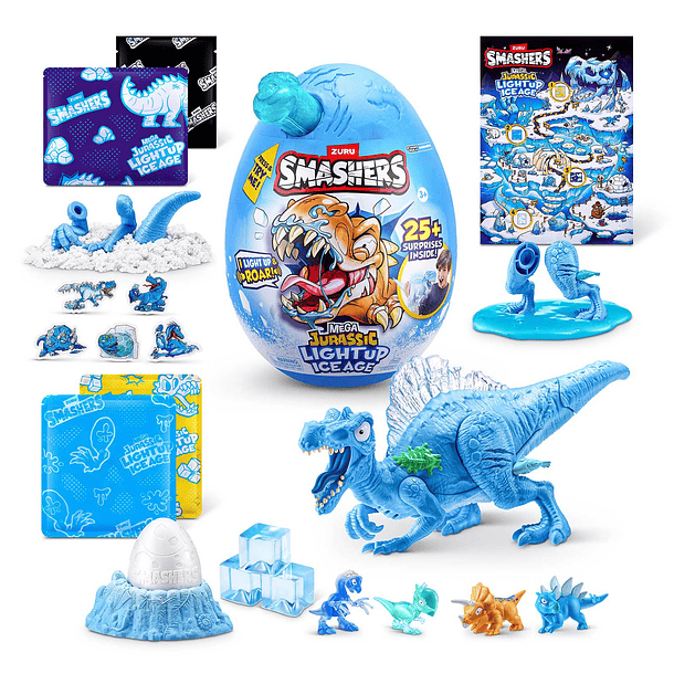 Smashers Mega Jurassic Light Up Ice Age - Ovo Surpresa Grande 4