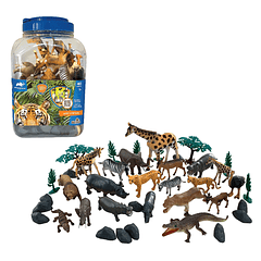 Animal Planet - Conjunto 40 Peças Animais Selvagens