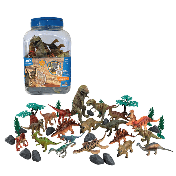 Animal Planet - Conjunto 40 Peças Dinossauros 