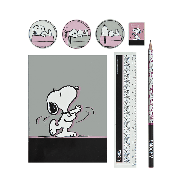 Snoopy - Conjunto de Escrita com Bolsa 2