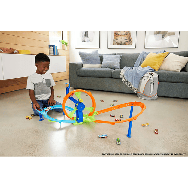 Hot Wheels Stunt Tracks - Rapid Launch & Loop 6