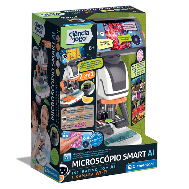 Microscópio Digital Smart AI - 2 em 1 1