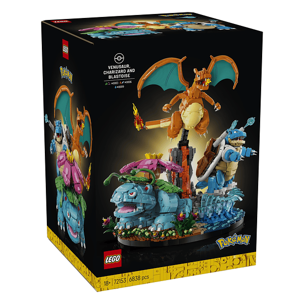 Venusaur, Charizard e Blastoise 1