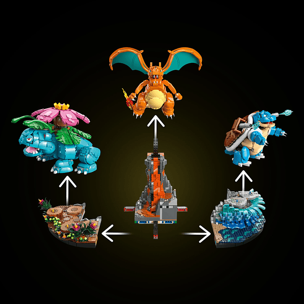 Venusaur, Charizard e Blastoise 3