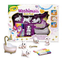 Crayola Washimals Glam Pack - Banheira e 4 Animais de Estimação