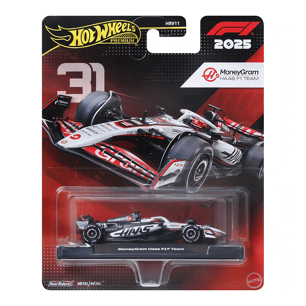 Hot Wheels Formula 1 2025 - MoneyGram Haas F1 Team #31 Esteban Ocon 1