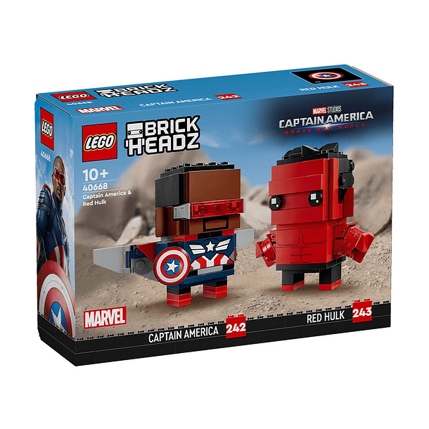BrickHeadz - Figuras do Capitão América e Red Hulk 1