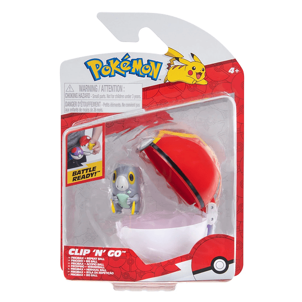 Pokémon Clip 'N' Go - Frigibax + Repeat Ball 1