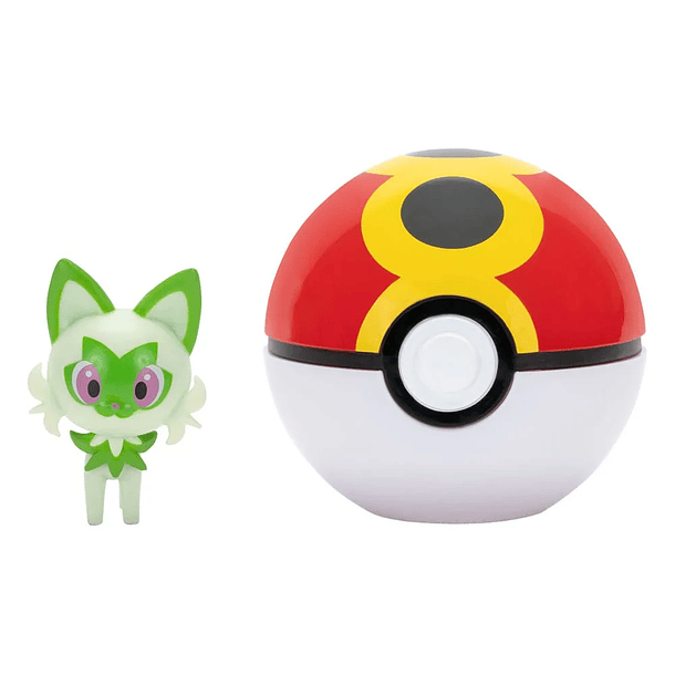 Pokémon Clip 'N' Go - Sprigatito + Repeat Ball 2