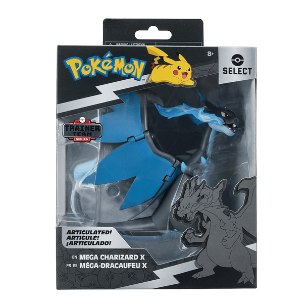 Pokémon Select Trainer Team Series - Figura Articulada Mega Charizard X 1