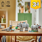 Animais Selvagens: Rinoceronte Majestoso com Aves 9