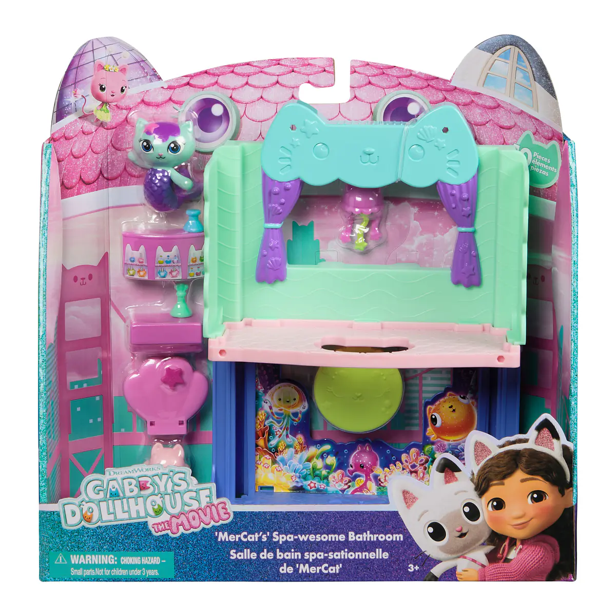 Gabby's Dollhouse The Movie - MerCat's Bathroom | Cubos Luminosos