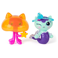Gabby's Dollhouse The Movie - Pack Figuras MerCat & Kitty Jellyfish