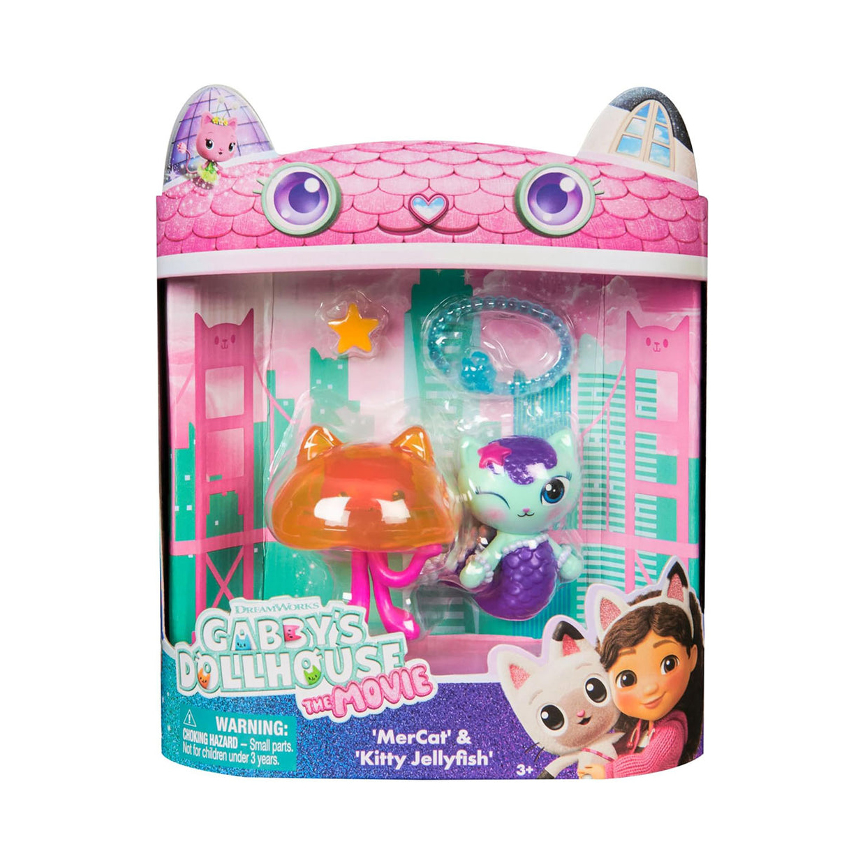 Gabby's Dollhouse The Movie - Pack Figuras MerCat & K | Cubos