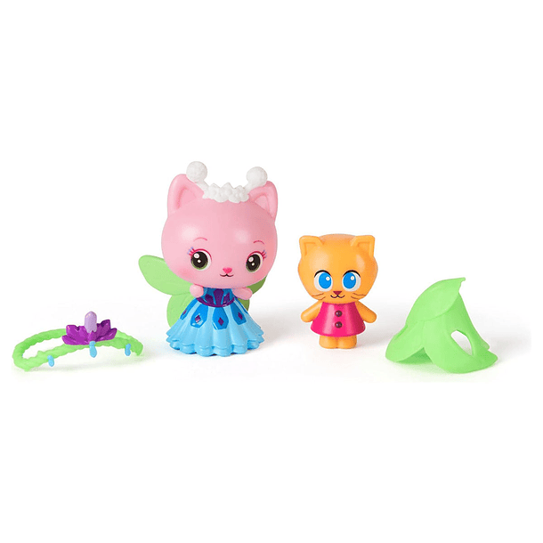 Gabby's Dollhouse The Movie - Pack Figuras Queen Kitty Fairy & Kitty Gnome 2