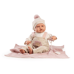 Boneca Bebé Postural Babydoo com Manta 50 cm