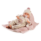 Boneca Bebé Postural Babydoo com Manta 50 cm 1
