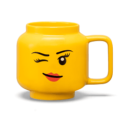 Caneca de Cerâmica Grande - Winking Girl
