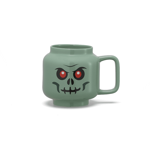 Caneca de Cerâmica Grande - Green Skeleton 